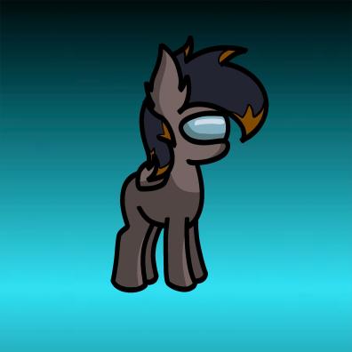 Size: 396x396 | Tagged: safe, artist:bethanythegamemaster, derpibooru import, oc, oc:black night, unofficial characters only, bat pony, among us, crewmate, image, jpeg, simple background, solo