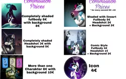 Size: 2160x1350 | Tagged: safe, artist:rxndxm.artist, derpibooru import, flitter, fluttershy, king sombra, rainbow dash, oc, oc:shooting star, oc:wooden toaster, anthro, pegasus, pony, unicorn, wolf, fanfic:rainbow factory, advertisement, anthro with ponies, armor, black sclera, black tears, blood, bust, choker, commission info, eyelashes, fanfic art, female, flying, good king sombra, grin, helmet, horn, image, jewelry, looking back, lying down, male, mare, mobile phone, necklace, outdoors, phone, png, prone, raised hoof, shadow, smartphone, smiling, sombra eyes, stallion, tree, unicorn oc