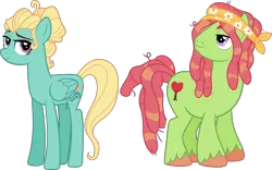 Size: 3195x2000 | Tagged: safe, artist:whalepornoz, derpibooru import, edit, tree hugger, zephyr breeze, pegasus, pony, aura winds, female, folded wings, hippie, image, male, mare, png, rule 63, shipping, simple background, smiling, standing, straight, transparent background, tree top, vector, wings, zephyrhugger
