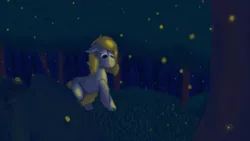 Size: 1920x1080 | Tagged: safe, artist:hemlock conium, derpibooru import, oc, unofficial characters only, earth pony, firefly (insect), insect, pony, fanfic:beyond me, everfree forest, forest, image, jpeg, night, solo, tree