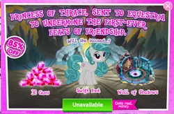 Size: 1045x690 | Tagged: safe, derpibooru import, idw, official, swift foot, earth pony, pony, advertisement, costs real money, female, gameloft, image, mare, png, sale, thracian, well of shade