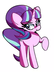 Size: 1374x1822 | Tagged: safe, artist:kindakismet, derpibooru import, starlight glimmer, pony, unicorn, equal cutie mark, image, jpeg, s5 starlight, simple background, smiling, smirk, solo, white background