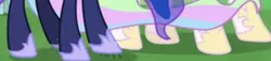 Size: 600x136 | Tagged: safe, derpibooru import, screencap, princess celestia, princess luna, the ending of the end, cropped, hoof shoes, hooves, image, legs, pictures of legs, png