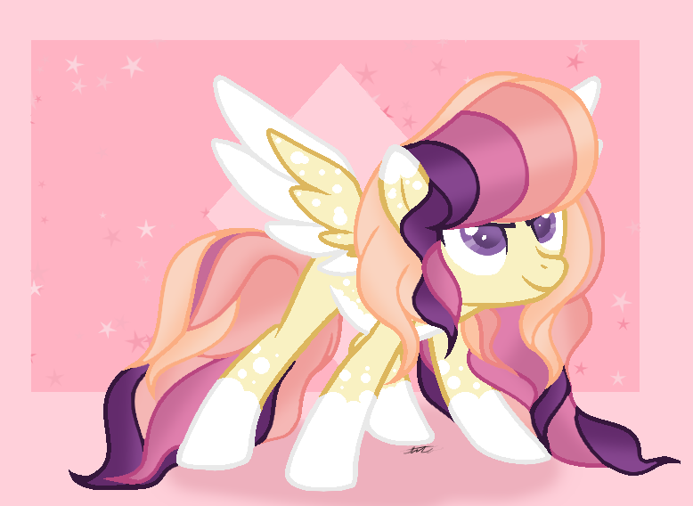 Size: 778x568 | Tagged: safe, artist:stelladiamond, derpibooru import, oc, oc:crystal nova, pegasus, pony, female, image, mare, png, solo, two toned wings, wings