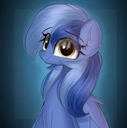 Size: 3503x3532 | Tagged: safe, artist:janelearts, derpibooru import, oc, oc:nebula night, unofficial characters only, pegasus, pony, bust, cute, digital art, female, image, looking at you, mare, pegasus oc, png, portrait, simple background, smiling, smiling at you, solo, wings