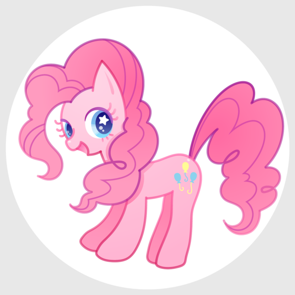 Size: 1200x1200 | Tagged: safe, artist:boon_9, derpibooru import, part of a set, pinkie pie, earth pony, pony, circle background, female, image, mare, png, solo, starry eyes, wingding eyes