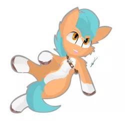 Size: 3864x3760 | Tagged: safe, alternate version, artist:groomlake, derpibooru import, hitch trailblazer, earth pony, pony, blaze (coat marking), cheek fluff, chest fluff, colored, g5, high res, image, lying down, male, on back, open mouth, orange coat, pale belly, png, shoulder fluff, signature, simple background, smiling, socks (coat marking), solo, stallion, unshorn fetlocks, white background