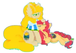 Size: 1228x852 | Tagged: safe, artist:vanillaswirl6, derpibooru import, oc, oc:minnesota, oc:montana, unofficial characters only, pony, braid, clothes, female, image, png, scarf, shawl, simple background, transparent background, vanillaswirl6's state ponies