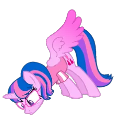 Size: 676x731 | Tagged: safe, artist:muhammad yunus, derpibooru import, oc, oc:hsu amity, unofficial characters only, alicorn, pony, base used, clothes, female, glasses, image, mare, not twilight sparkle, png, simple background, solo, transparent background, upset