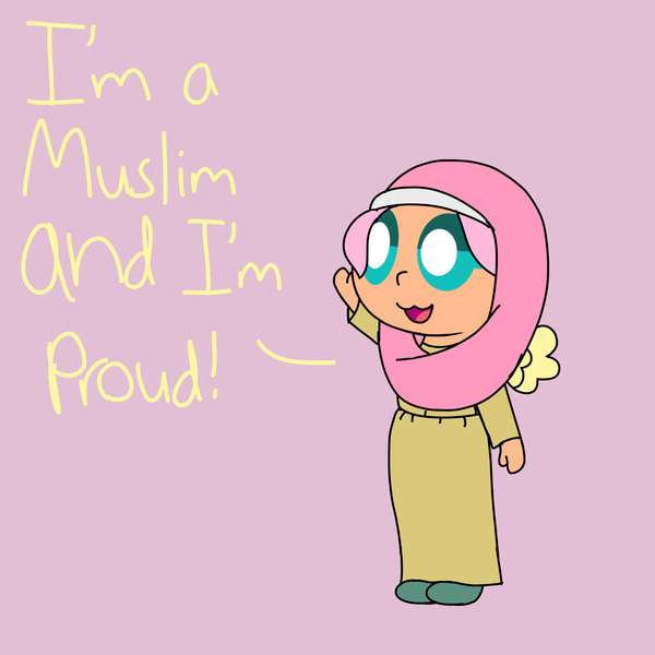 Size: 1536x1536 | Tagged: safe, artist:colorcodetheartist, derpibooru import, fluttershy, human, :3, chibi, colored sketch, cute, derpibooru exclusive, description is relevant, dialogue, female, humanized, image, islam, islamashy, mouthpiece, open mouth, png, religion, shyabetes, simple background, solo, winged humanization, wings