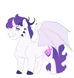 Size: 2199x2338 | Tagged: safe, artist:dodiejinx, derpibooru import, oc, oc:amelle sky, unofficial characters only, dracony, hybrid, female, image, interspecies offspring, jpeg, offspring, parent:rarity, parent:spike, parents:sparity, simple background, white background