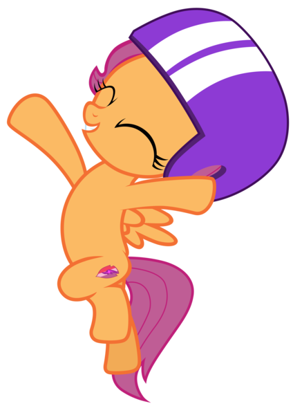 Size: 2059x2912 | Tagged: safe, artist:tardifice, derpibooru import, scootaloo, pegasus, pony, forever filly, bipedal, cutie mark, eyes closed, female, filly, helmet, image, png, simple background, solo, the cmc's cutie marks, transparent background, vector