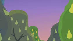 Size: 1280x720 | Tagged: safe, derpibooru import, screencap, the perfect pear, background, image, no pony, pear tree, png, scenic ponyville, tree, twilight (astronomy)