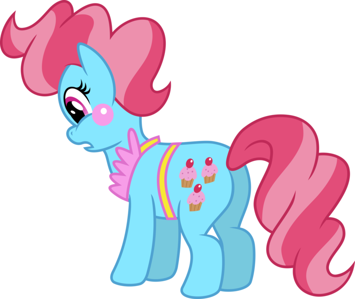 Size: 4739x4000 | Tagged: safe, artist:jeatz-axl, derpibooru import, cup cake, earth pony, pony, butt, female, image, mare, plot, png, simple background, solo, transparent background, vector