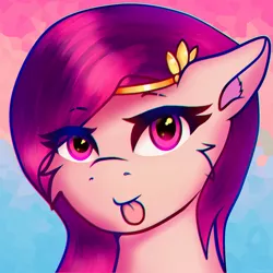 Size: 1280x1280 | Tagged: safe, artist:legionsunite, derpibooru import, pipp petals, pegasus, pony, :p, female, g5, image, jpeg, mare, simple background, tongue out