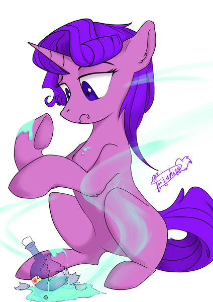 Size: 2480x3508 | Tagged: safe, artist:twiwhite, derpibooru import, oc, oc:molly jasmine, unofficial characters only, unicorn, image, jpeg, simple background, solo, white background