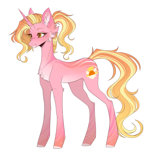 Size: 1406x1388 | Tagged: safe, artist:monogy, derpibooru import, luster dawn, pony, unicorn, cheek fluff, chest fluff, cute, ear fluff, female, image, lusterbetes, mare, png, redesign, simple background, smiling, solo, transparent background