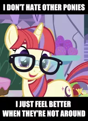 Size: 999x1377 | Tagged: safe, derpibooru import, edit, edited screencap, screencap, moondancer, amending fences, caption, cropped, female, image, image macro, introvert, png, solo, text