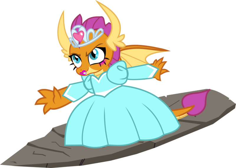 Size: 2743x1953 | Tagged: safe, alternate version, anonymous artist, derpibooru import, smolder, dragon, sweet and smoky, what lies beneath, claws, clothes, confident, derpibooru exclusive, dragoness, dragon lands, dress, eyelashes, female, horns, image, jewelry, lava, lava surfing, lipstick, makeup, png, princess smolder, simple background, smiling, smugder, solo, spread wings, surfboard, surfing, .svg available, tiara, tomboy taming, transparent background, vector, wings