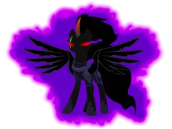 Size: 1024x768 | Tagged: safe, artist:cheezedoodle96, artist:venjix5, derpibooru import, king sombra, pony of shadows, tempest shadow, alicorn, pony, unicorn, alicornified, armor, aura, blank eyes, colored horn, corrupted, curved horn, dark aura, dark magic, disembodied horn, eye scar, female, glowing body, glowing scar, her body has been possessed by sombra, horn, image, magic, mare, oh no, png, possessed, race swap, red eyes, scar, simple background, solo, sombra eyes, sombra's horn, spread wings, tempest gets her horn back, tempest gets her wings back, tempest with sombra's horn, tempesticorn, transparent background, well shit, wings, xk-class end-of-the-world scenario