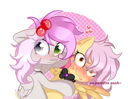 Size: 5000x3889 | Tagged: safe, artist:2pandita, derpibooru import, oc, oc:pandita, oc:tender mist, unofficial characters only, pegasus, pony, bowtie, female, image, kiss mark, lipstick, mare, png, simple background, white background