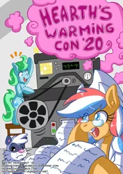 Size: 1024x1448 | Tagged: safe, artist:genolover, derpibooru import, oc, oc:ember, oc:ember (hwcon), oc:glace (hwcon), convention, hearth's warming con, hearth's warming con 2020, image, jpeg, netherlands