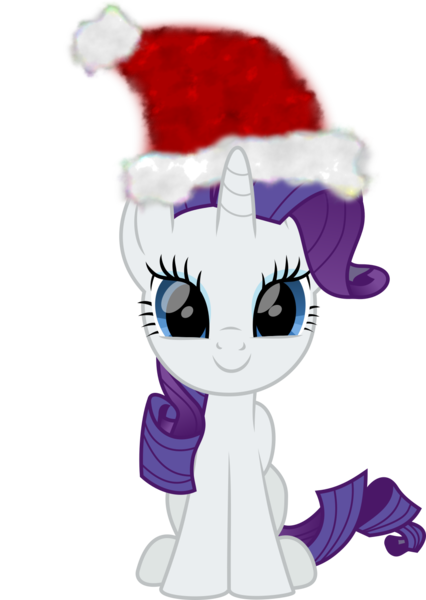 Size: 1094x1541 | Tagged: safe, artist:lincolnbrewsterfan, derpibooru import, part of a set, rarity, unicorn, .svg available, christmas, cute, derpibooru exclusive, happy, hat, holiday, image, inkscape, lincolnbrewsterfan is trying to murder us, lincolnbrewsterfan's christmas ponies, looking at you, png, raribetes, santa hat, simple background, sitting, smiling at you, solo, transparent background, vector, weapons-grade cute, winter