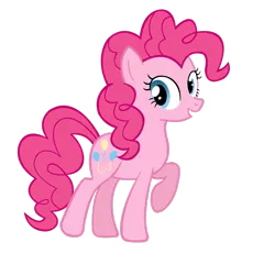 Size: 2449x2449 | Tagged: safe, artist:vexorb, derpibooru import, pinkie pie, earth pony, pony, female, image, looking back, mare, png, simple background, solo, transparent background, vector