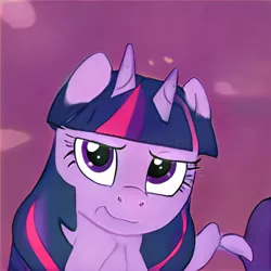 Size: 1024x1024 | Tagged: safe, artist:thisponydoesnotexist, derpibooru import, machine learning generated, bicorn, horn, image, jpeg, multiple horns, neural network, not twilight sparkle, solo