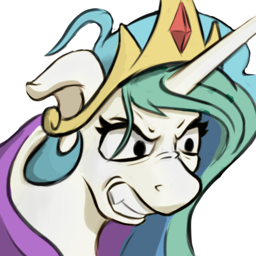 Size: 500x500 | Tagged: safe, artist:cocaine, derpibooru import, princess celestia, alicorn, angry, gritted teeth, image, png, ragelestia, simple background, solo, transparent background