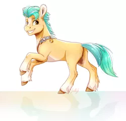 Size: 2334x2256 | Tagged: safe, artist:gaelledragons, derpibooru import, hitch trailblazer, earth pony, pony, cloven hooves, g5, high res, image, male, png, signature, simple background, solo, stallion