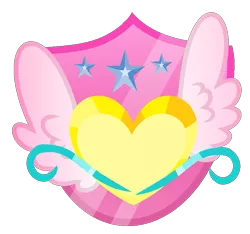 Size: 771x723 | Tagged: safe, artist:muhammad yunus, derpibooru import, oc, oc:annisa trihapsari, unofficial characters only, crystal heart, crystal star, cutie mark, cutie mark only, heart, image, no pony, png, rainbow power, simple background, solo, transparent background