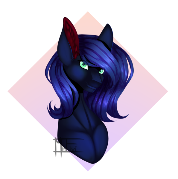 Size: 3292x3320 | Tagged: safe, artist:minelvi, derpibooru import, oc, unofficial characters only, earth pony, pony, bust, ear fluff, earth pony oc, image, png, signature, simple background, solo, transparent background