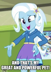 Size: 429x600 | Tagged: safe, derpibooru import, edit, edited screencap, screencap, trixie, equestria girls, equestria girls series, forgotten friendship, image, jpeg, text