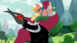 Size: 1920x1080 | Tagged: safe, derpibooru import, screencap, lord tirek, somnambula, centaur, the ending of the end, image, png, pure unfiltered evil, that centaur sure does love magic