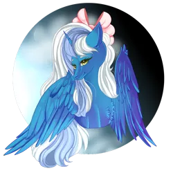 Size: 1024x1024 | Tagged: safe, artist:sakimiaji, derpibooru import, oc, oc:fleurbelle, alicorn, pony, alicorn oc, bow, chest fluff, female, hair bow, horn, image, mare, png, simple background, transparent background, wings, yellow eyes