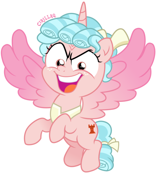 Size: 4256x4721 | Tagged: safe, artist:cirillaq, derpibooru import, cozy glow, alicorn, pony, the ending of the end, absurd resolution, alicornified, crazy glow, cutie mark, female, filly, flying, image, insanity, open mouth, png, race swap, simple background, solo, transparent background, vector