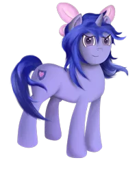 Size: 1408x1759 | Tagged: safe, artist:apple joy, derpibooru import, oc, oc:simetra, unofficial characters only, pony, unicorn, blushing, bow, female, image, looking at you, png, simple background, transparent background