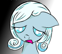 Size: 208x180 | Tagged: safe, artist:chopsticks, derpibooru import, oc, oc:snowdrop, pegasus, pony, black white background, cropped, cute, floppy ears, grimdark source, image, looking down, png, reaction image, sad, solo