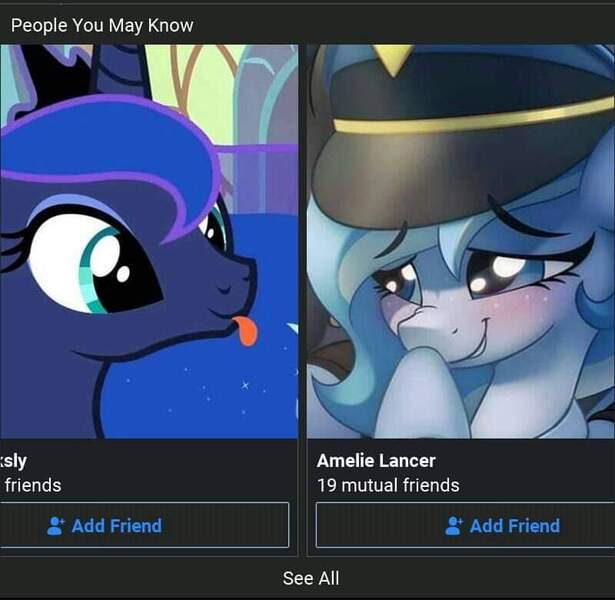 Size: 800x780 | Tagged: safe, derpibooru import, princess luna, oc, unofficial characters only, pony, derpibooru, twibooru, cute, facebook, image, jpeg, juxtaposition, juxtaposition win, lunabetes, meme, meta