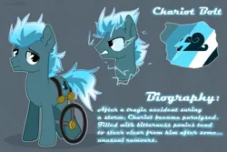 Size: 3000x2000 | Tagged: safe, artist:keyrijgg, derpibooru import, earth pony, pony, art, bolt, commission, disabled, gritted teeth, handicapped, image, lightning, png, reference sheet, wheelchair