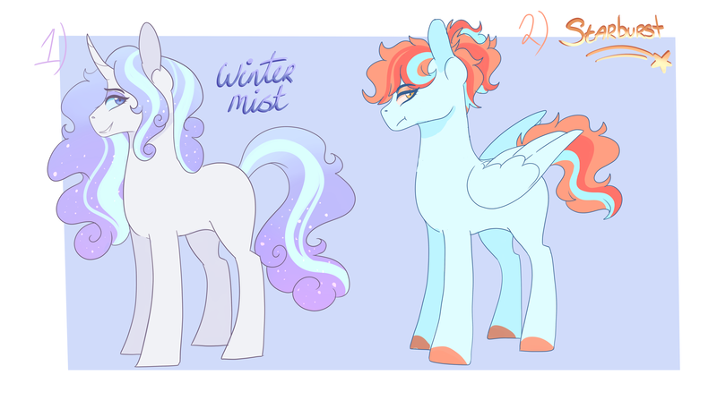 Size: 4096x2341 | Tagged: safe, artist:kittii-kat, derpibooru import, rainbow dash, oc, oc:starburst, oc:winter mist, unofficial characters only, pegasus, pony, unicorn, female, image, magical lesbian spawn, mare, offspring, parent:princess celestia, parent:rarity, parent:sassy saddles, parents:rarilestia, png