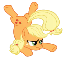 Size: 913x858 | Tagged: safe, artist:gmaplay, derpibooru import, applejack, earth pony, pony, father knows beast, applejack is not amused, ass up, face down ass up, image, png, silly, silly pony, simple background, solo, transparent background, unamused, who's a silly pony