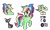Size: 3984x2364 | Tagged: safe, artist:reptaurdrawsmlp, derpibooru import, oc, oc:color crush, cat, pegasus, pony, female, image, magazine, magical lesbian spawn, mare, offspring, parent:rainbow dash, parent:tree hugger, parents:rainbowhugger, png, reference sheet, simple background, solo, transparent background
