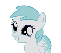 Size: 965x828 | Tagged: safe, artist:sonicrainbowdashie, derpibooru import, cotton cloudy, pegasus, pony, trade ya, .ai available, .svg available, early, female, filly, folded wings, grin, image, png, simple background, smiling, solo, transparent background, vector, wings