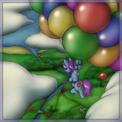Size: 5000x5000 | Tagged: safe, artist:tai kai, derpibooru import, oc, oc:mobian, pony, unicorn, balloon, barn, beach, belt, bridge, cloud, cutie mark, field, floating, forest, frog (hoof), house, image, male, png, scenery, stallion, tree, underhoof, unshorn fetlocks