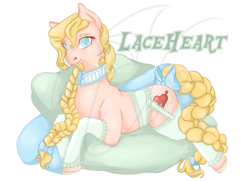 Size: 1000x720 | Tagged: safe, artist:artbleed, derpibooru import, oc, oc:lace heart, unofficial characters only, earth pony, pony, bow, braid, braided tail, earth pony oc, female, image, lying down, mare, pillow, png, prone, simple background, solo, tail bow, transparent background