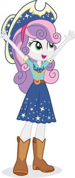 Size: 2386x5638 | Tagged: safe, artist:punzil504, derpibooru import, sweetie belle, equestria girls, arms in the air, belt, boots, clothes, cow belle, cowboy boots, cowboy hat, cowgirl, cute, cutie mark, cutie mark on clothes, diasweetes, female, hairband, hat, image, open mouth, png, shirt, shoes, simple background, skirt, solo, stetson, transparent background