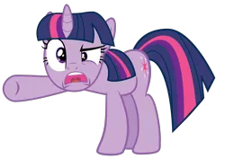 Size: 5000x3538 | Tagged: safe, artist:orschmann, derpibooru import, twilight sparkle, pony, unicorn, a canterlot wedding, angry, female, image, mare, open mouth, png, raised eyebrow, raised hoof, simple background, solo, transparent background, twilight is not amused, unamused, unicorn twilight, vector