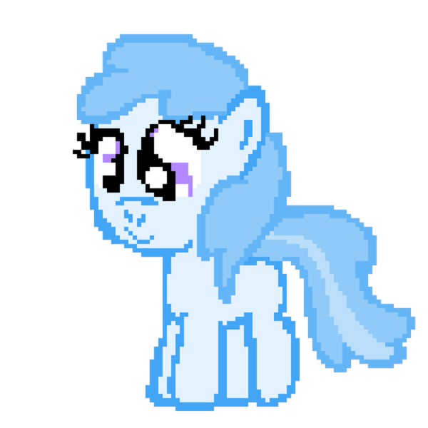 Size: 1024x1024 | Tagged: safe, artist:mario64, derpibooru import, cotton cloudy, earth pony, pony, cottonbetes, cute, female, filly, image, pixel art, png, simple background, smiling, solo, transparent background